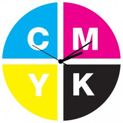 Стенен часовник CMYK