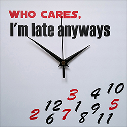 Стенен часовник Who cares